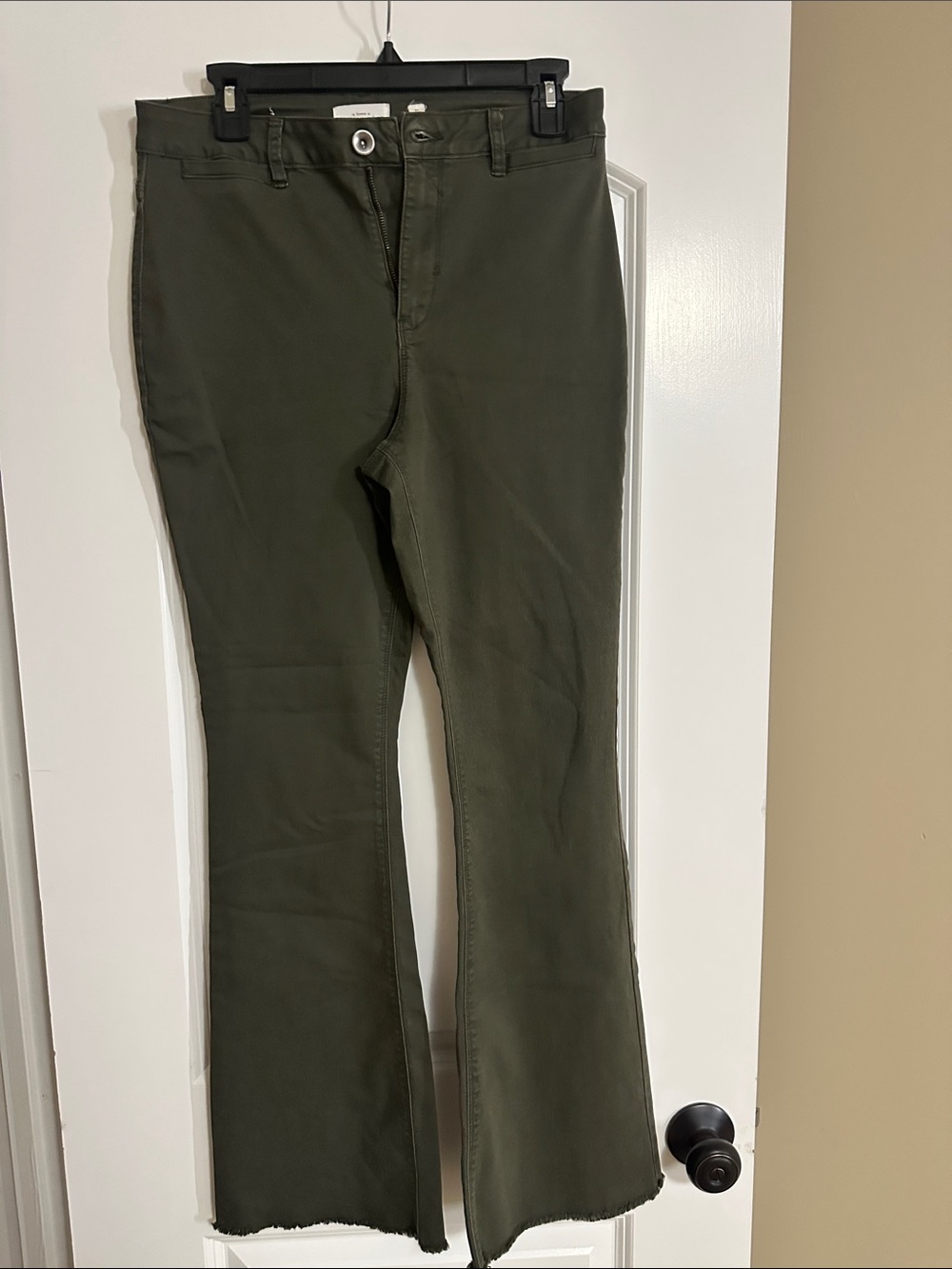 Women’s Olive Green Flare Pants